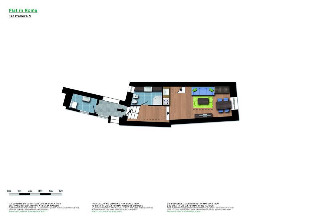 Flatinrome Trastevere 9 Zimmer foto